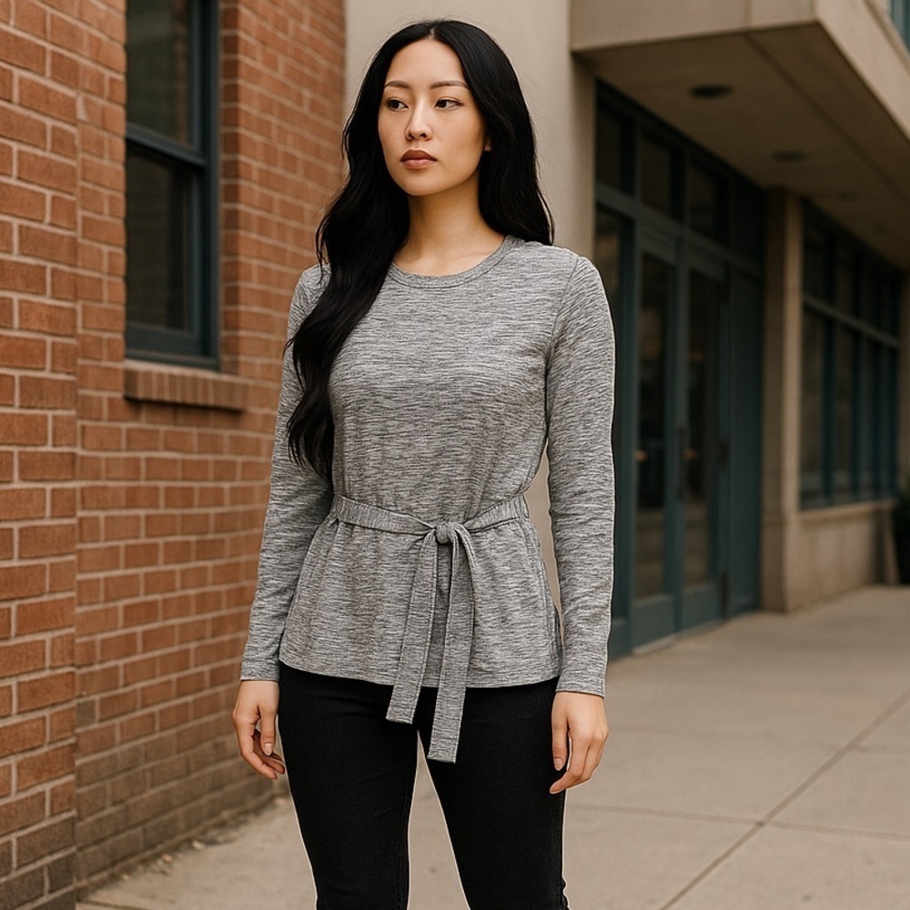 ❄️ J. Crew Mercantile | Belted Space Dye Sweater S